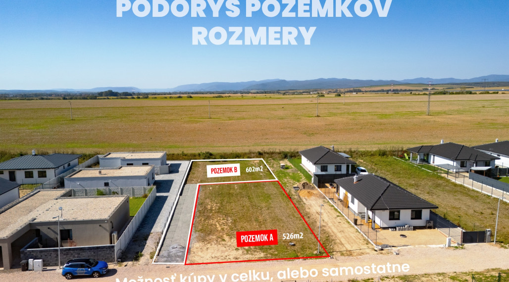 Nová IBV, Stavebný pozemok, Cestice, len 14 km od KE