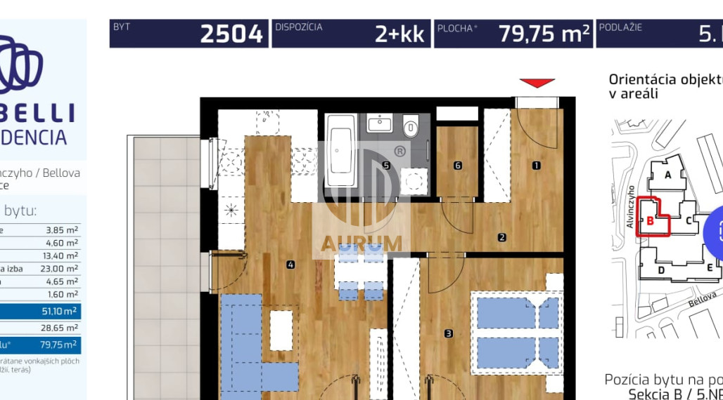 2-izbový zariadený byt v rezidencií ALBELLI