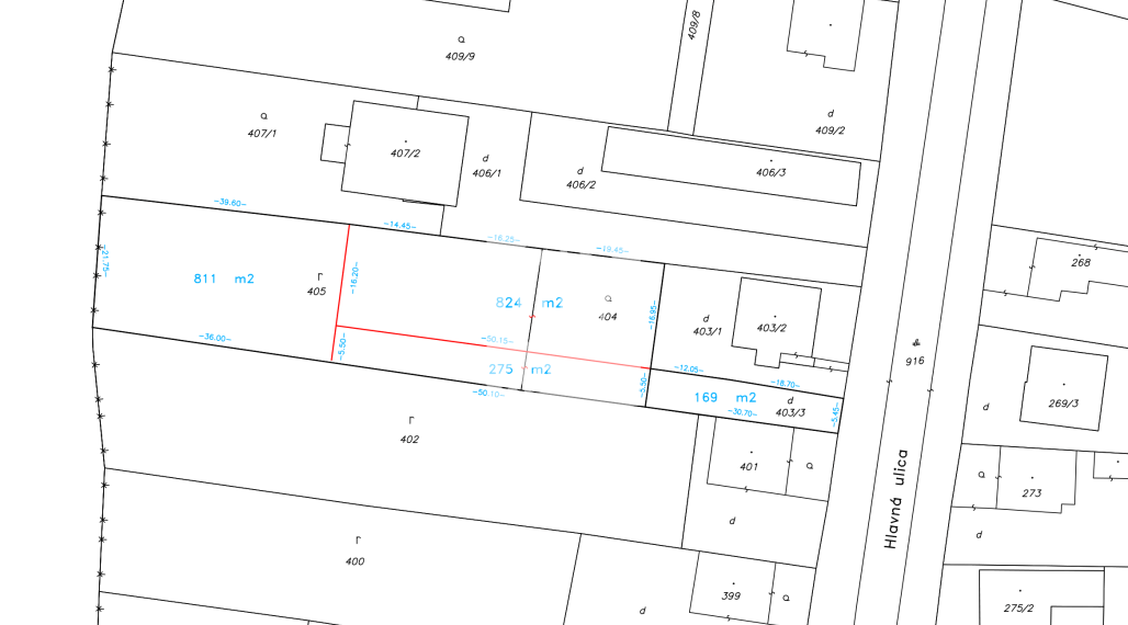 Veľký pozemok pri KE – vhodný aj pre 2 rodiny