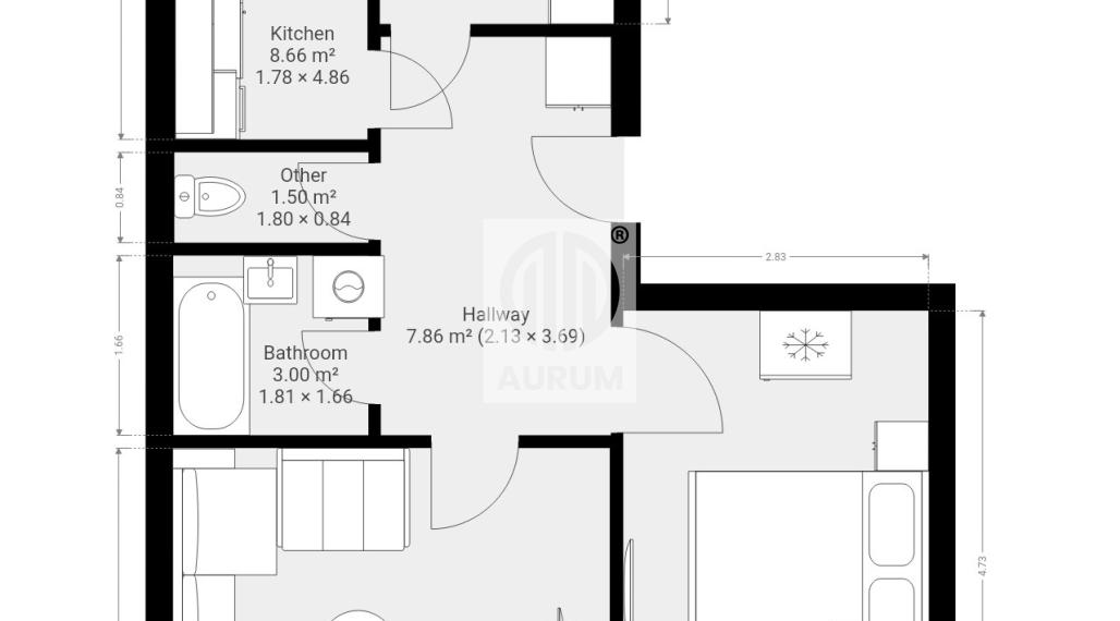 Priestranný 3 izbový byt - Sídlisko KVP