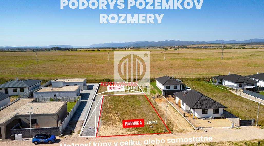 • REZERVOVANÉ • Pozemok "B" Nová IBV Cestice