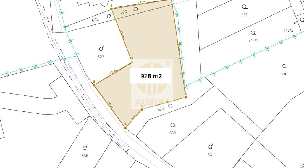 Pozemok 928 m² v intraviláne obce Vyšná Hutka – ideálny pre modulárny dom