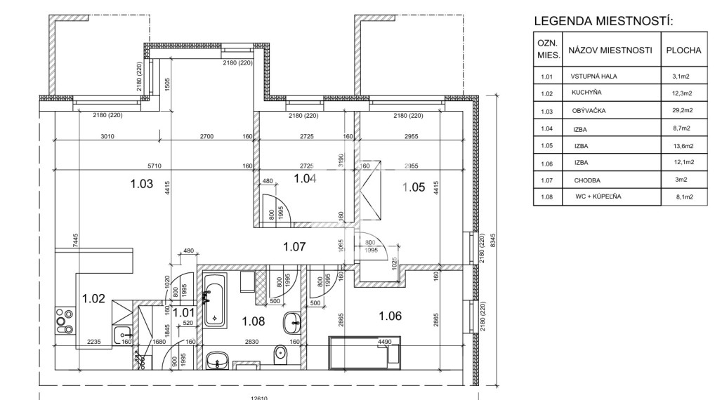 • REZERVOVANÉ • Novostavba Zelená stráň, 4 izb. byt s 2 balkónmi, 89 m2