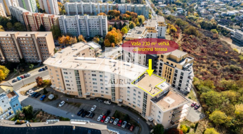 4 i PENTHOUSE s Privátnou Terasou 230 m2, KVP, Klimkovičova