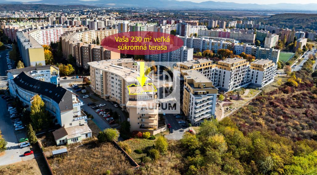 4 i PENTHOUSE s Privátnou Terasou 230 m2, KVP, Klimkovičova