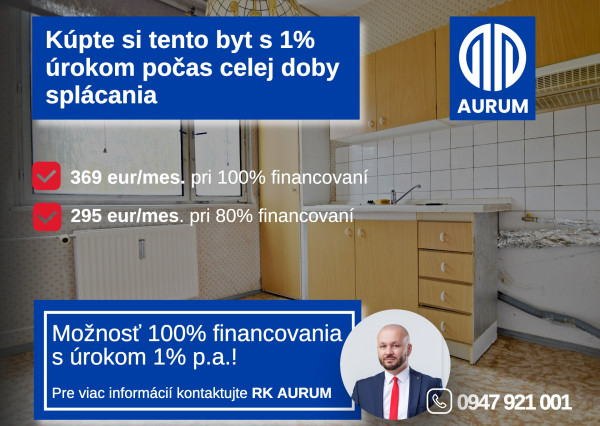Sofijská ul., Ťahanovce, 2 izb. byt s loggiou, pôvodný stav