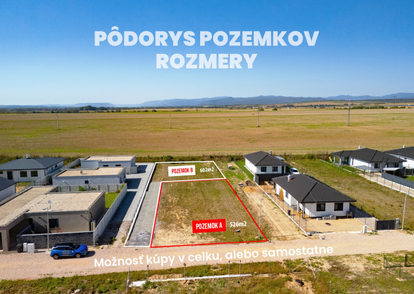 Nová IBV, Stavebný pozemok, Cestice, len 14 km od KE